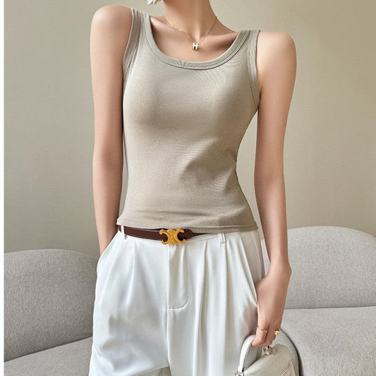 Oversized Pure Cotton Sling Vest