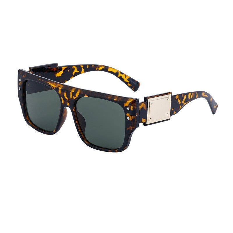 Unisex UV400 Full Square Frame Fashion Sun Protection Eyewear Sunglasses