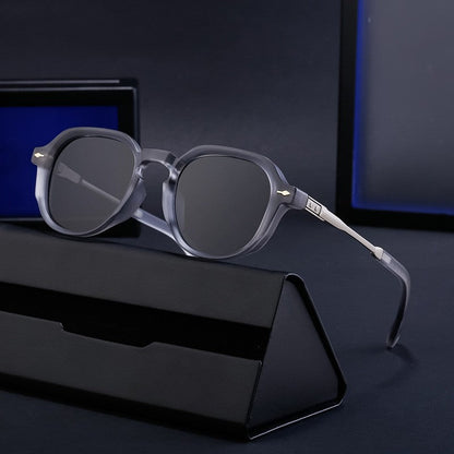 Retro Full Square Frame UV400 UV Protection Outdoor Sunglasses