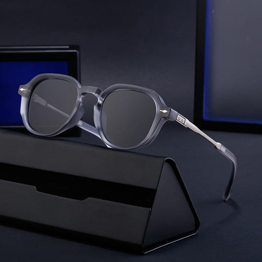Retro Full Square Frame UV400 UV Protection Outdoor Sunglasses