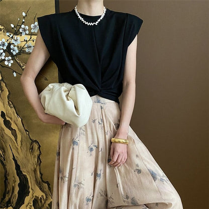 Floral Zen Ink Wide Leg Pants