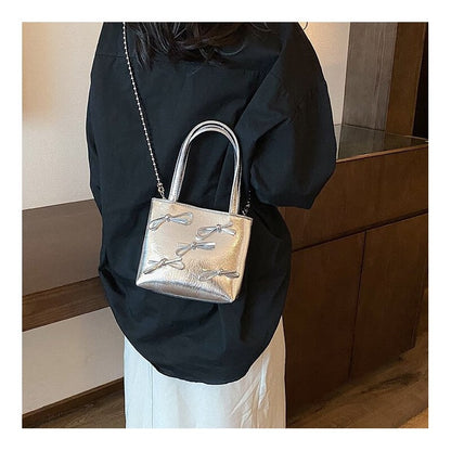 Versatile Chain Single Shoulder Crossbody Handheld Bucket Bag