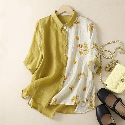 Floral Patchwork Vintage Shirt