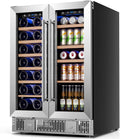 24 Inch Dual Zone Wine Fridges Cooler Beverage Refrigerator W51115