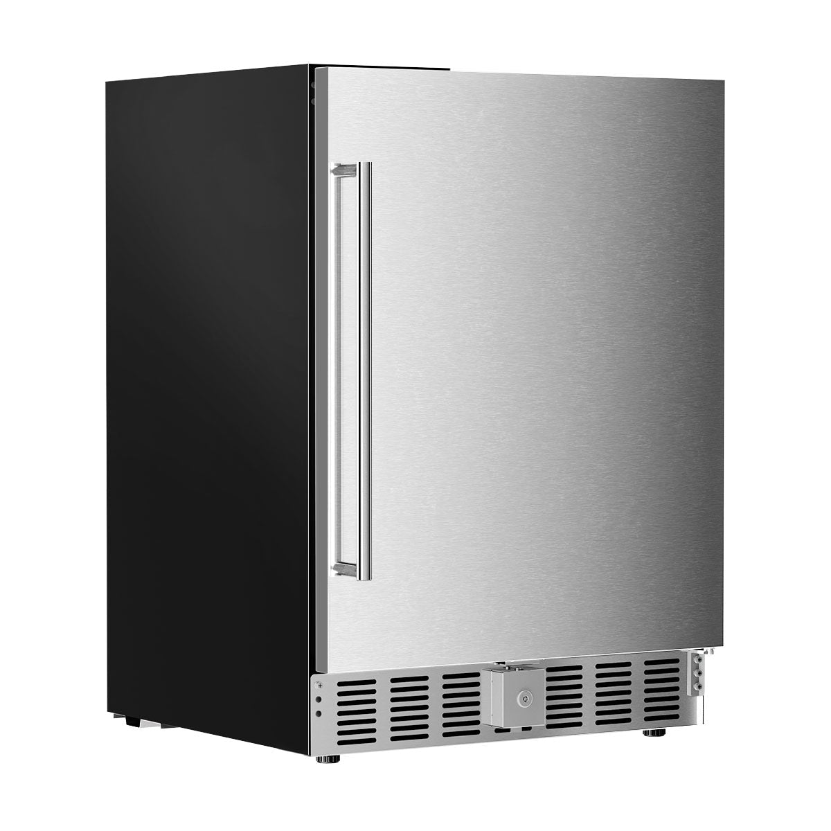 Kismile 24 Inch Built-In Double Drawer Refrigerator, 5.0 Cu.Ft Under Counter Beverage Fridge for Wine & Beer, Stainless Stee