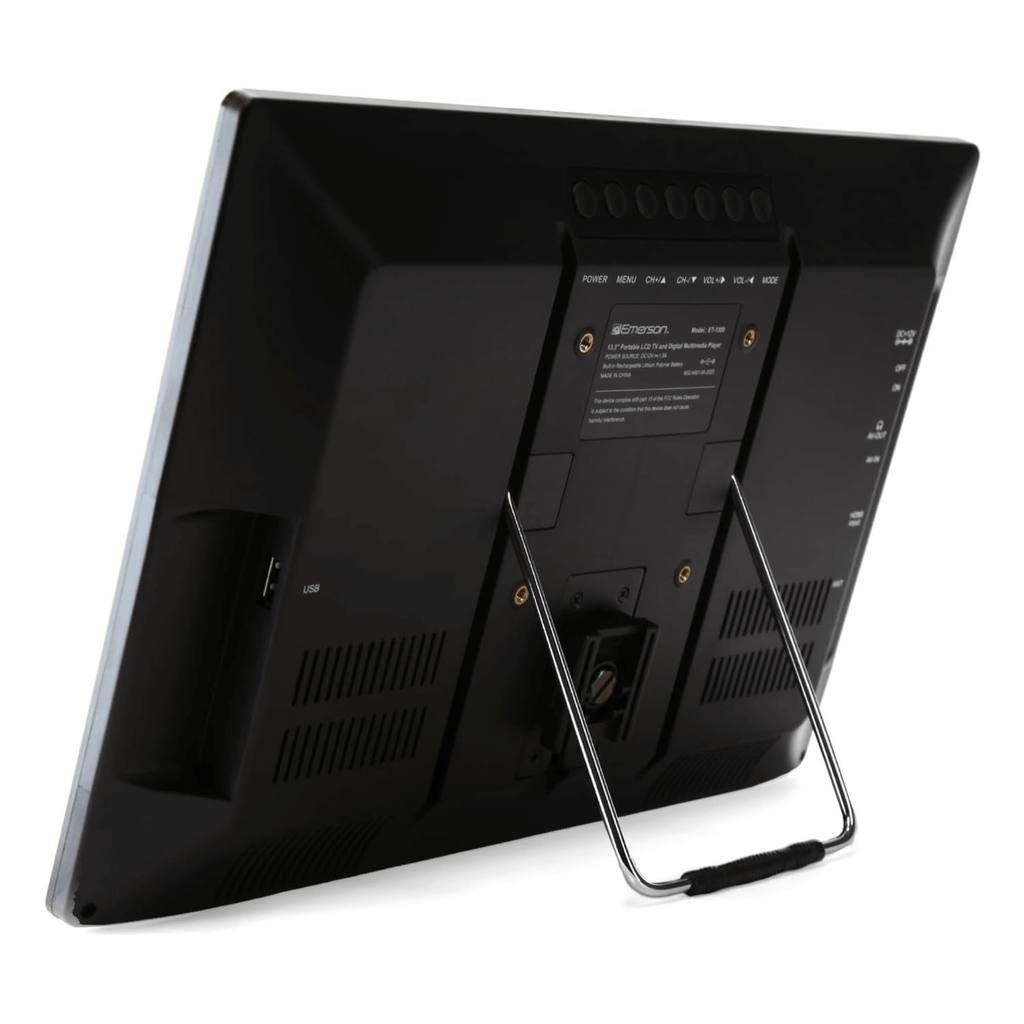 Emerson 13.3" Portable Rechargeable 12V ACDC TV - Refurbished