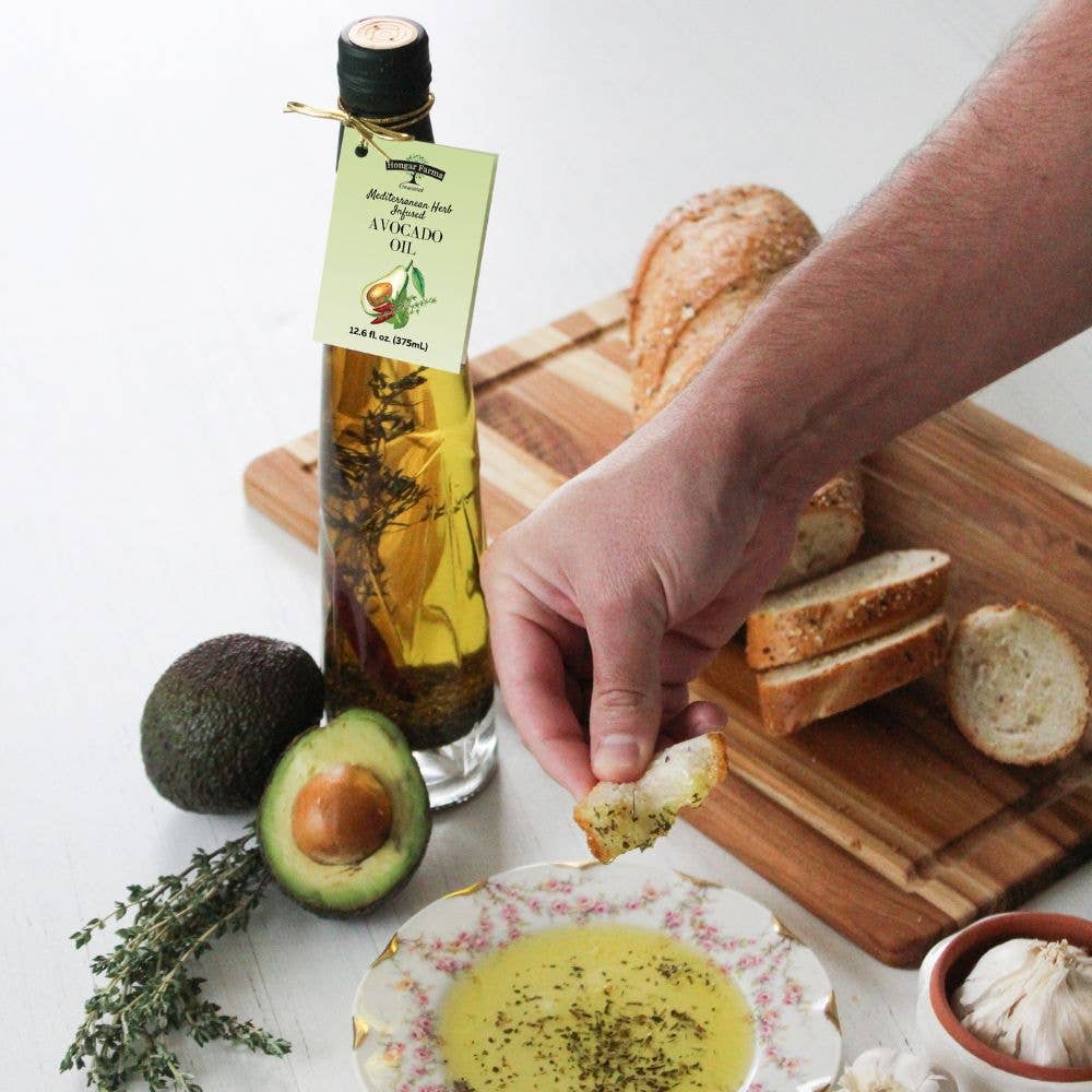 Mediterranean Herb Avocado Oil (375mL Etched)