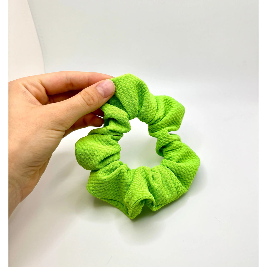 Mini Light Green Summer Bullet Scrunchie