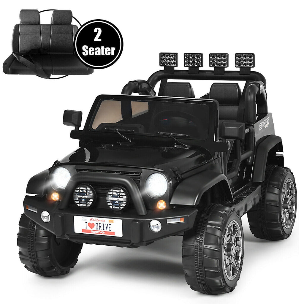 12V 2-Seater Ride on Car Truck with Remote Control and Storage Room