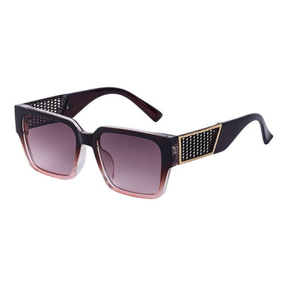 Stylish Hollow Out Square Frame UV Protection Sunglasses