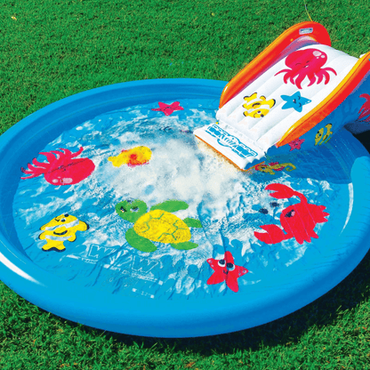 WOW Watersports Swirl Splash Pad Slide (Slide Only) with Inflated Side Rails