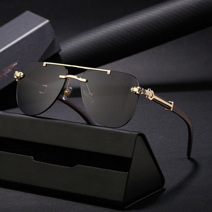 Unisex UV400 Retro Pilot Frameless Eyewear Sunglasses
