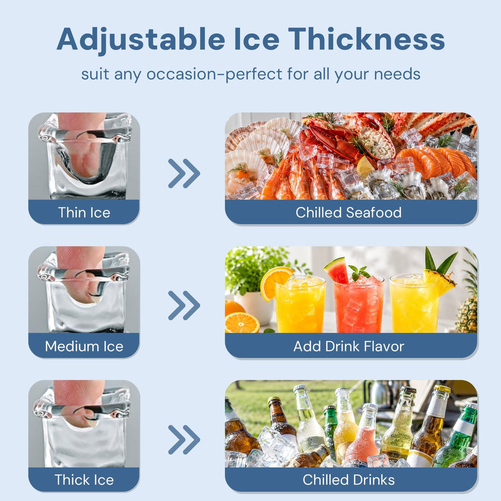 100LBS/200LBS/265LBS  Freestanding Commercial Ice Maker Z5845A