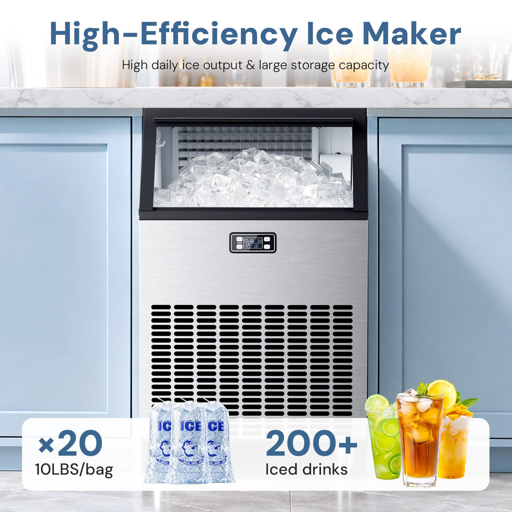 265LBS Freestanding Commercial Ice Maker