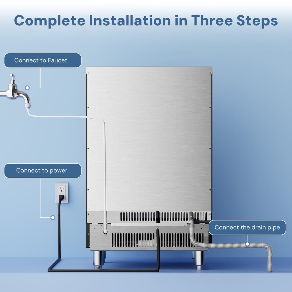 100LBS/200LBS/265LBS  Freestanding Commercial Ice Maker Z5845A