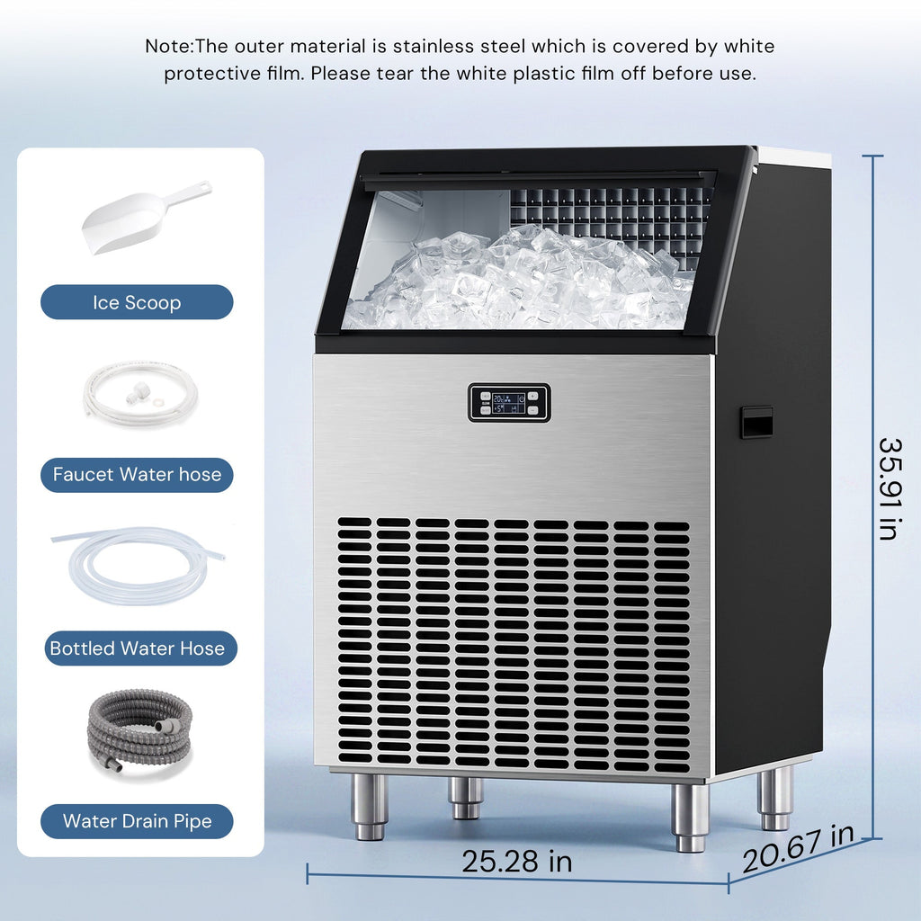 100LBS/200LBS/265LBS  Freestanding Commercial Ice Maker Z5845A