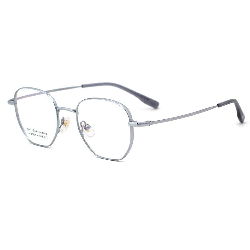 Fashion Lightweight Semi-Titanium Square Optical Glasses