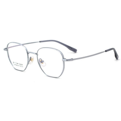 Fashion Lightweight Semi-Titanium Square Optical Glasses