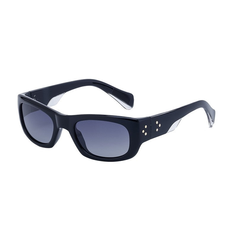 UV400 Unisex Full Square Frame Polarized Sun Protection Eyewear Sunglasses