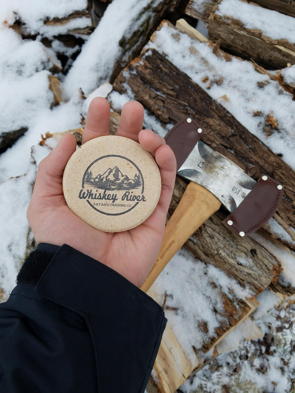 Whiskey River American Pioneer Sharpening Puck