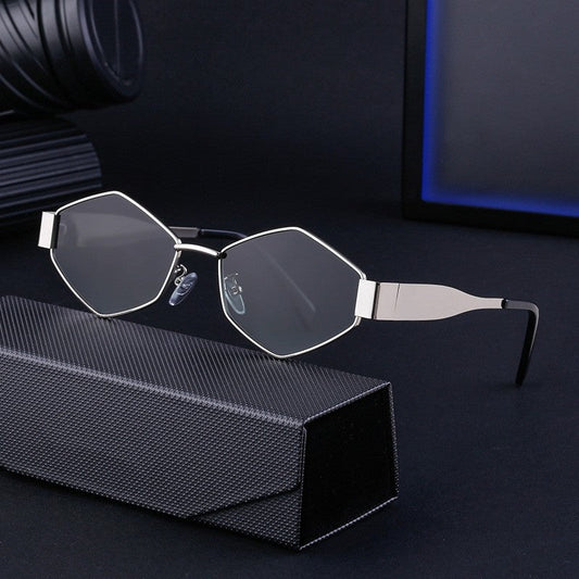 Irregular Metal Sunglasses For Women's Fashion