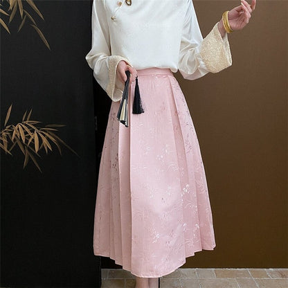 Jacquard Horse Pattern Skirt