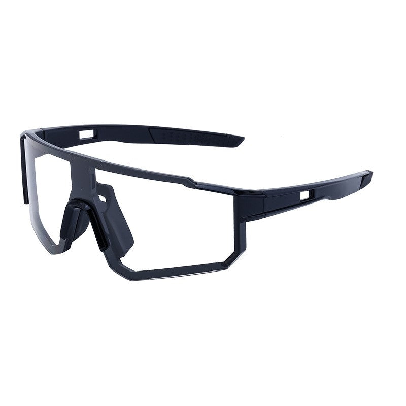One-Piece Color-Changing Outdoor Sports Windproof Sunglasses