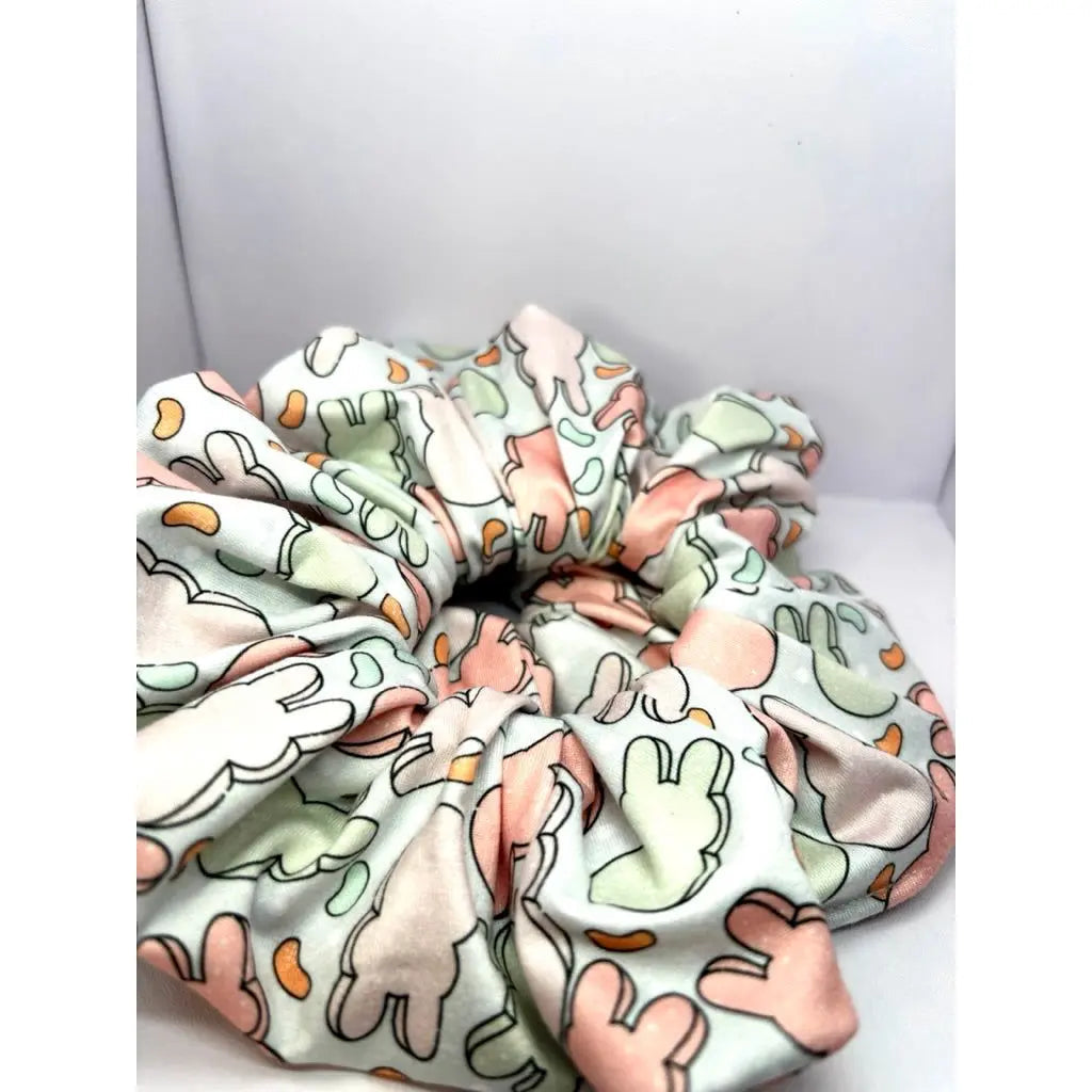 Pastel Peeps Easter Poly Scrunchie
