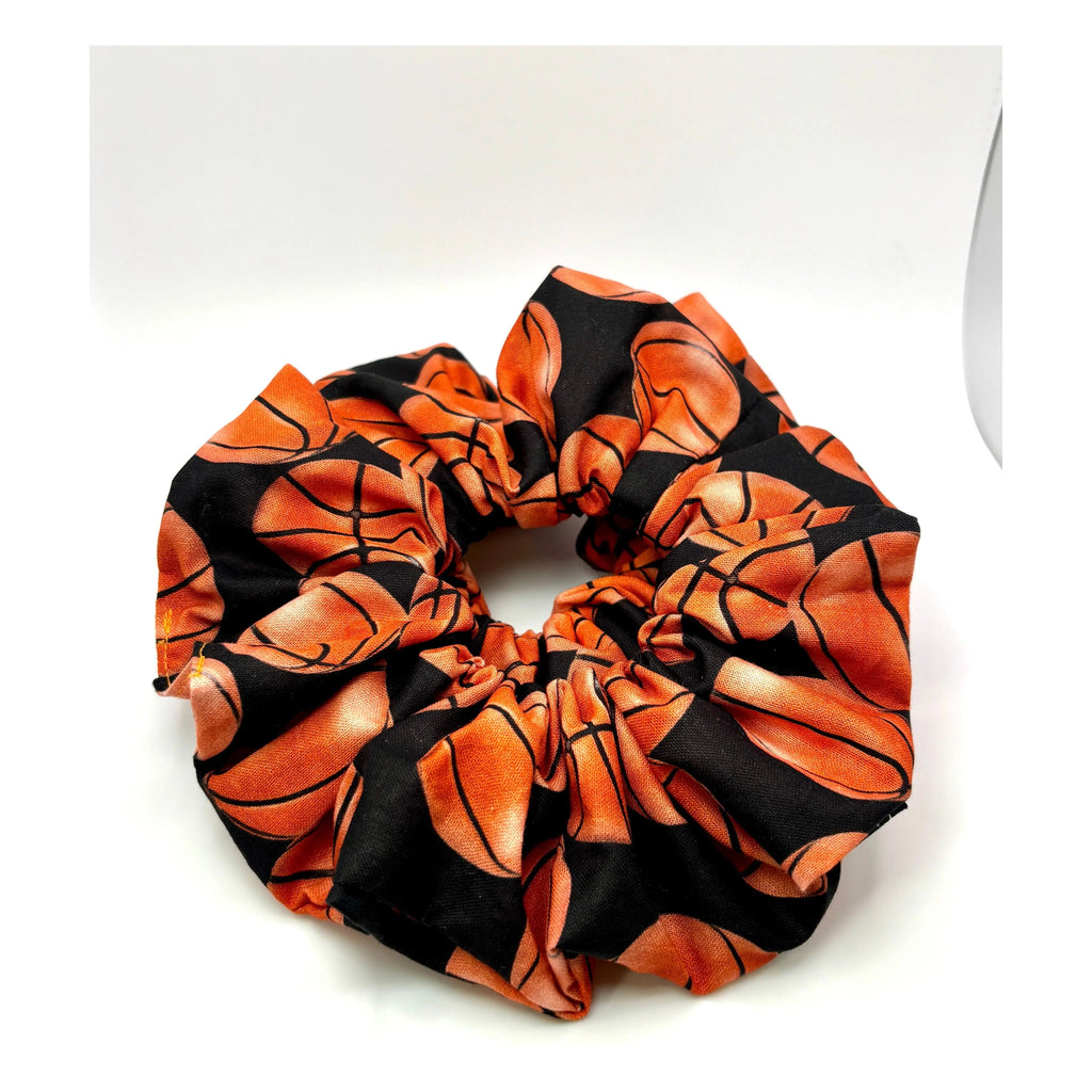 Black Basketball Scrunchie