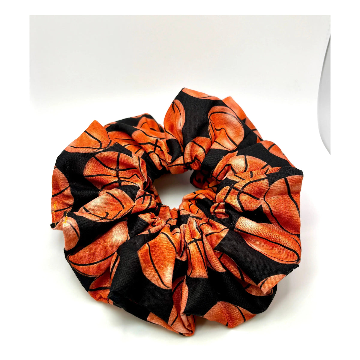 Black Basketball Scrunchie