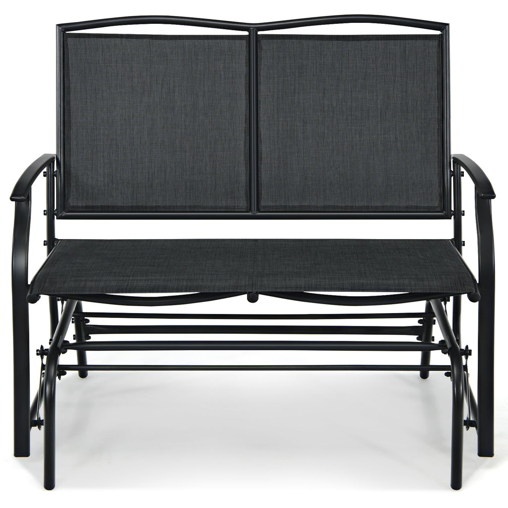 Iron Patio Rocking Chair for Outdoor Backyard and Lawn