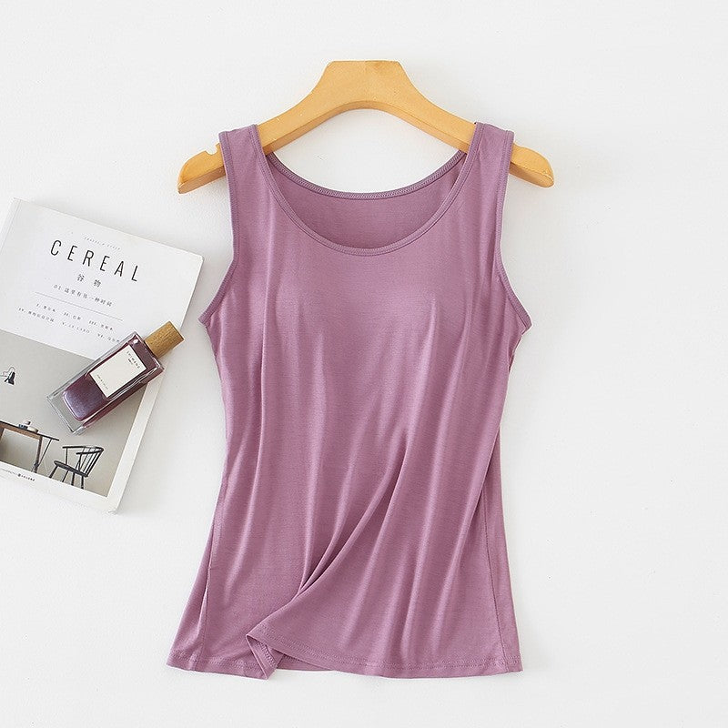 Seamless Padded Wireless Camisole in Solid Color