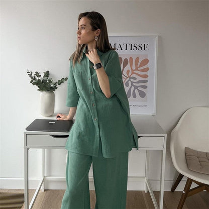 Long Sleeve Two-Piece Lounge Set