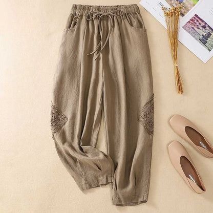Elastic Waist Slim Fit Harem Pants