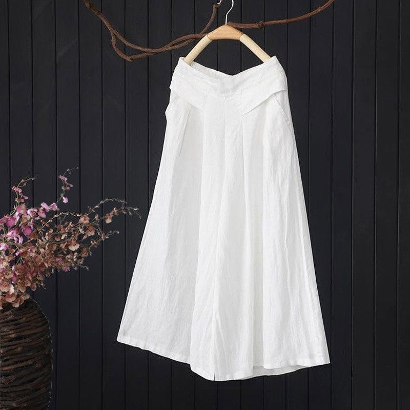 High-Waisted Flowy Culottes