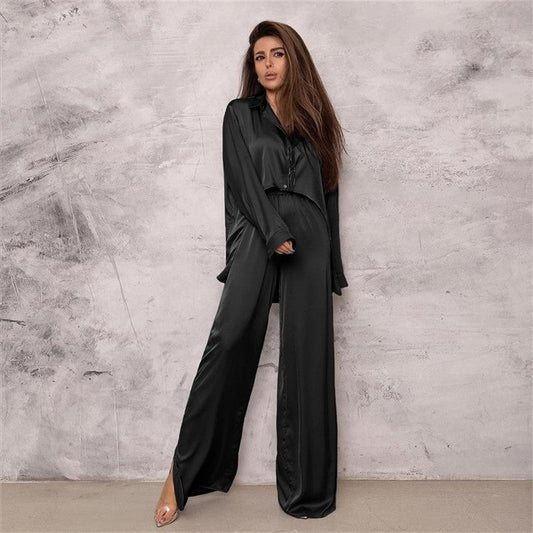 Relaxed Fit Women's Lightweight Casual Pajama Set