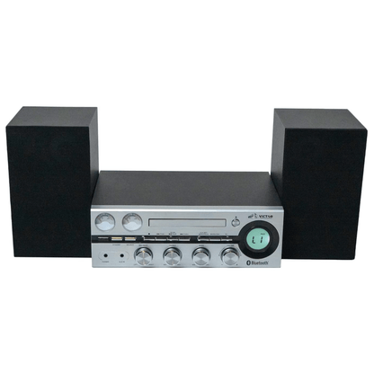 Victor Milwaukee 50W Desktop CD Stereo System Silver - Refurbished