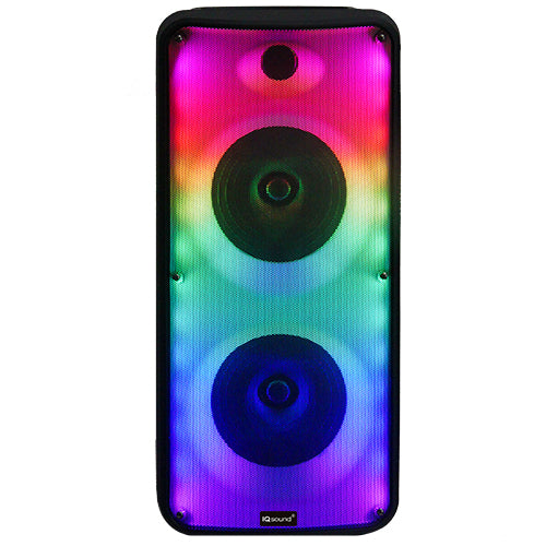 Supersonic 2 x 8" Bluetooth Speaker FIRE BOX with FM Radio and Remote Control