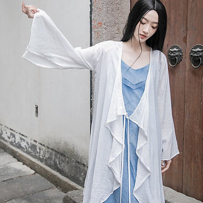 Elegant Zen Cardigan in Unique Solid Color