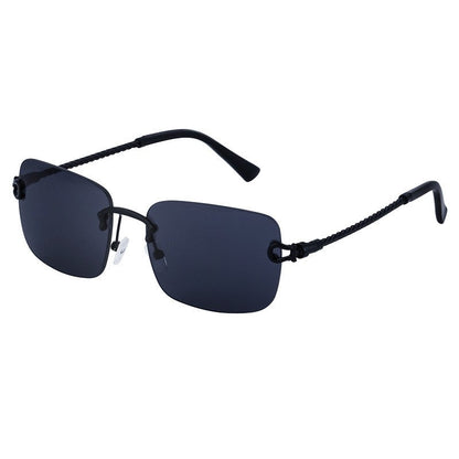 Fashionable Rimless Cut-Edge Sunglasses For Men
