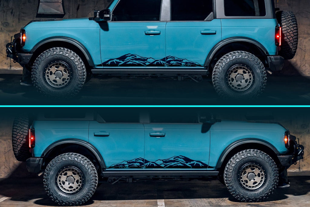Mirrored Pair of Sand Dunes Vinyl Decals | 305P