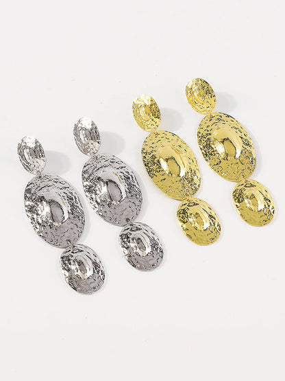 Geometric Solid Color Drop Earrings
