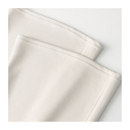 High-Waisted Flared Pants with Velvet-Lined Interior