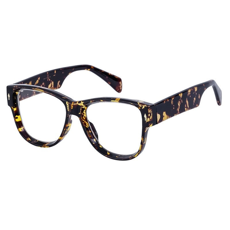 Fashion Acetate Cat Eye Clear Lens Glasses