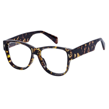 Fashion Acetate Cat Eye Clear Lens Glasses