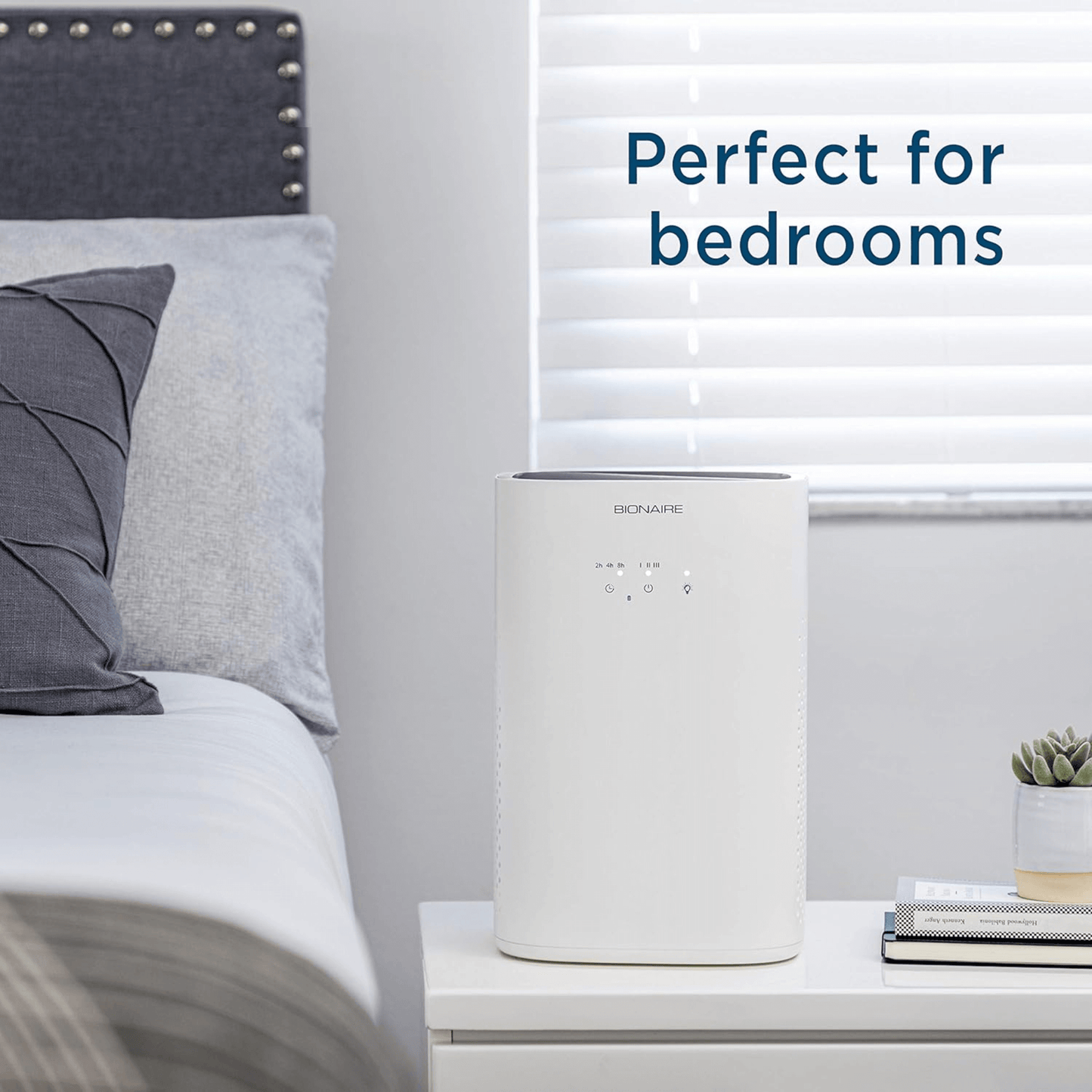 Bionaire True HEPA 360-Degree Touch-Control Air Purifier for Medium Size Rooms