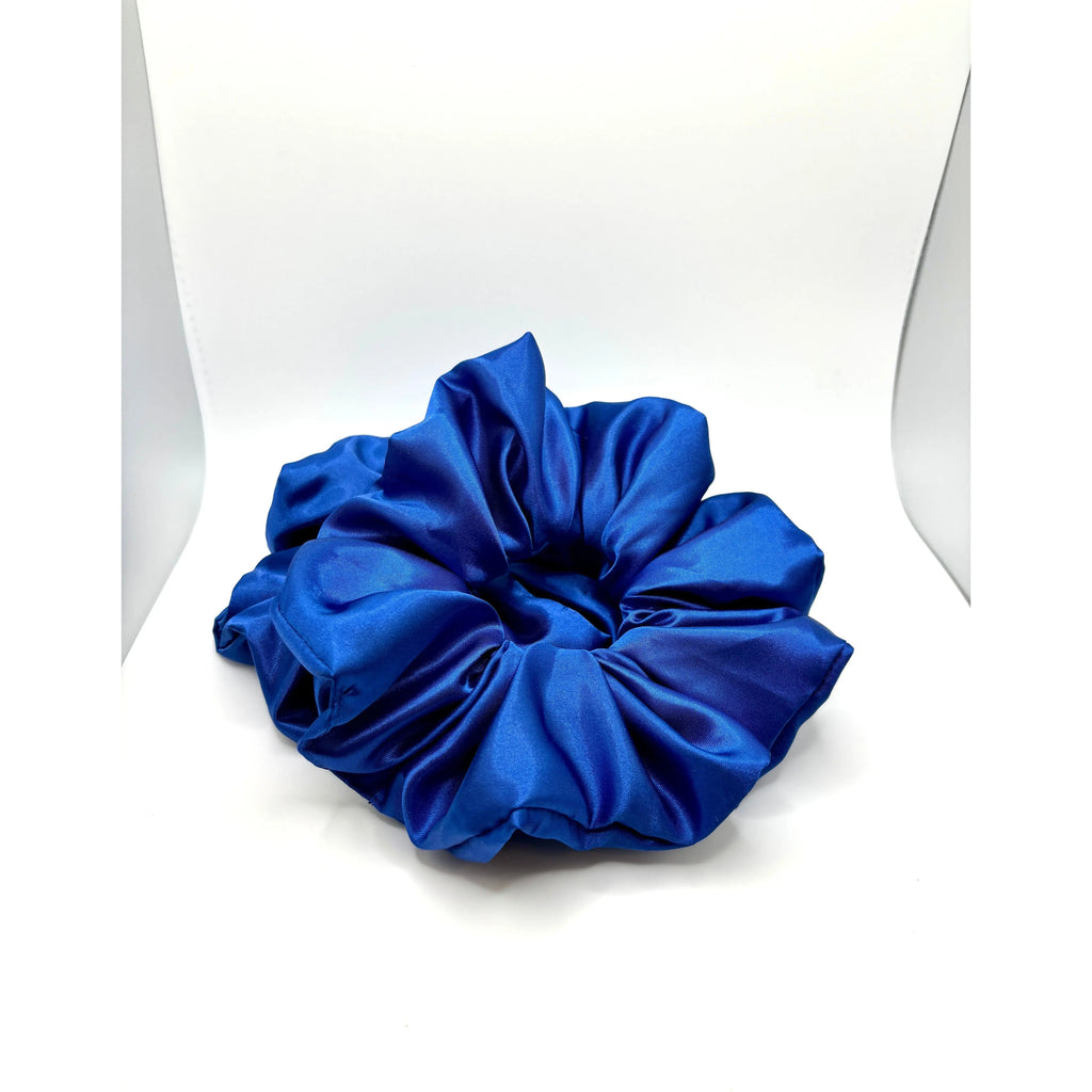 Royal Blue Silk Scrunchie