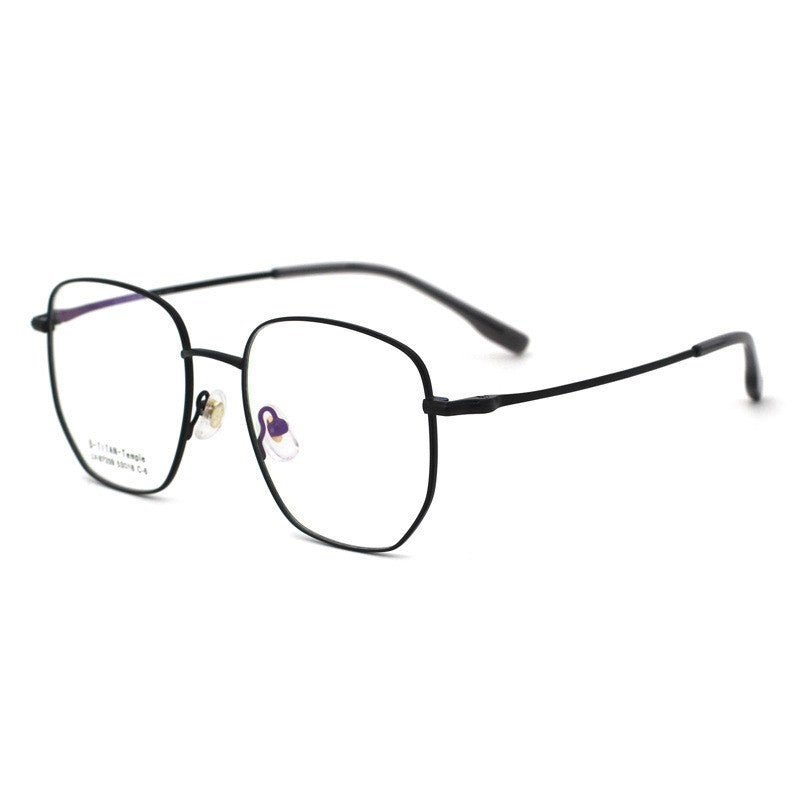 Fashion Ultra-Light Semi-Titanium Square Eyeglasses