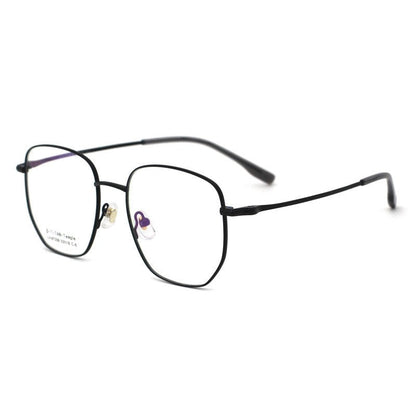 Fashion Ultra-Light Semi-Titanium Square Eyeglasses