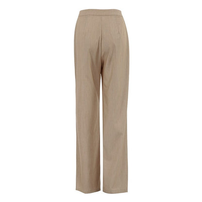 High Waisted Wide Leg trousers in Solid Color